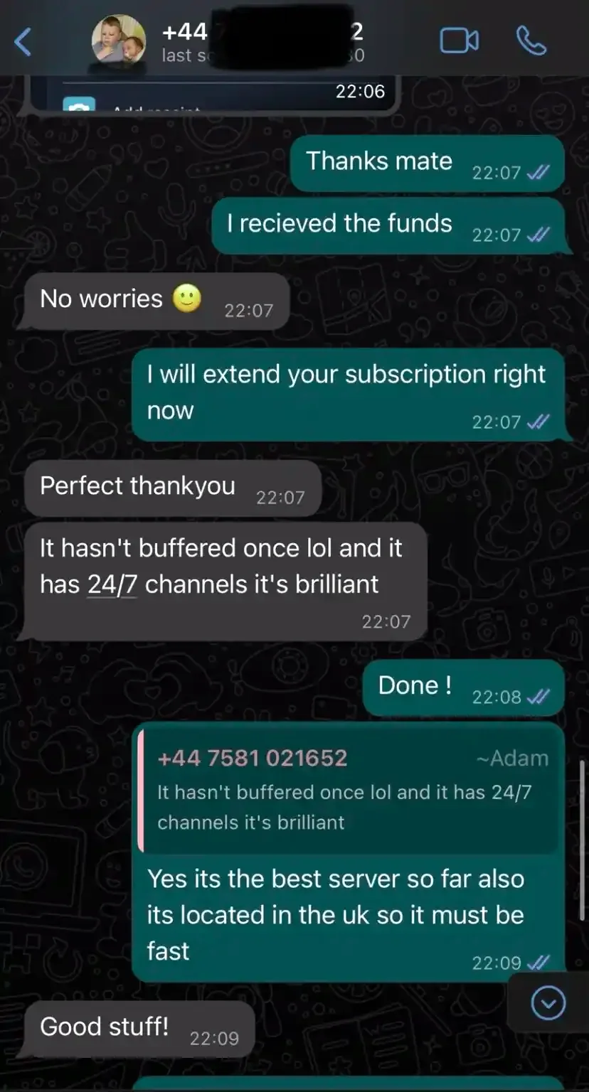 IPTV happy customer 1